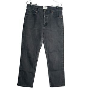 DU/ER Sz 31x27 Straight Leg Performance Denim Jeans Washed Black CoolMax Stretch